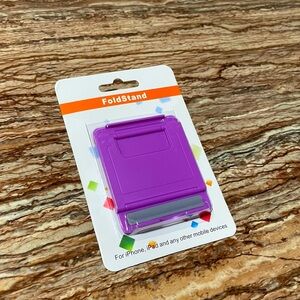 Purple Foldable Adjustable iPhone iPad Smartphone Universal Mobile Device Holder